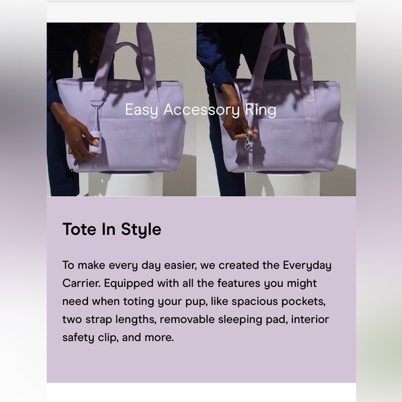 Wild One Everyday Pet Carrier Tote - Picture 9 of 13